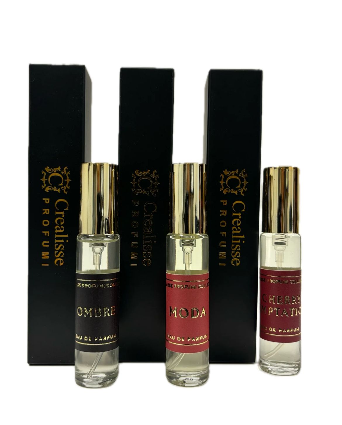 crealisse-set 3 fragranze moda/ombre/cherry temptation